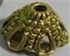 Tibetan Antique Gold Bead Cap 11mm